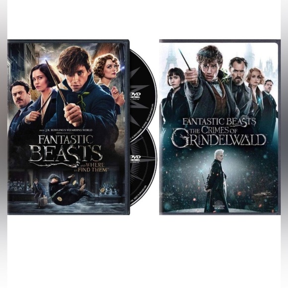EUC ✨Fantastic Beasts - 2 DVDs 📀 each includes bonus DVD - Picture 1 of 5